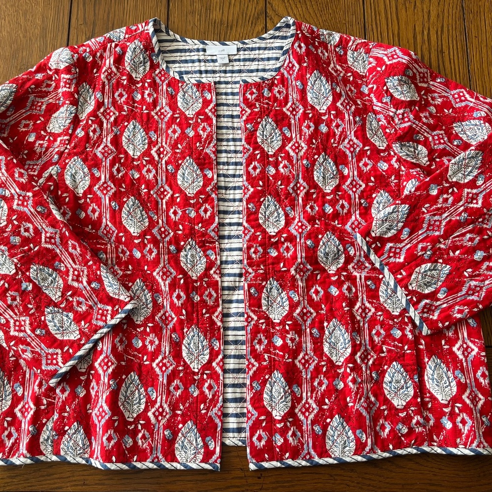 J Jill quilted jacket